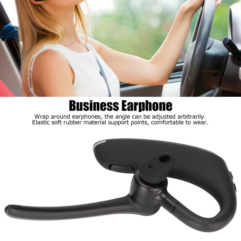 Single Ear Hanging Headphones, Bluetooth Headphones F910 Wrap Around Earphones Bluetooth 5.0 Single Ear Business Headphones with Noise Cancelling Microphone, for Sports