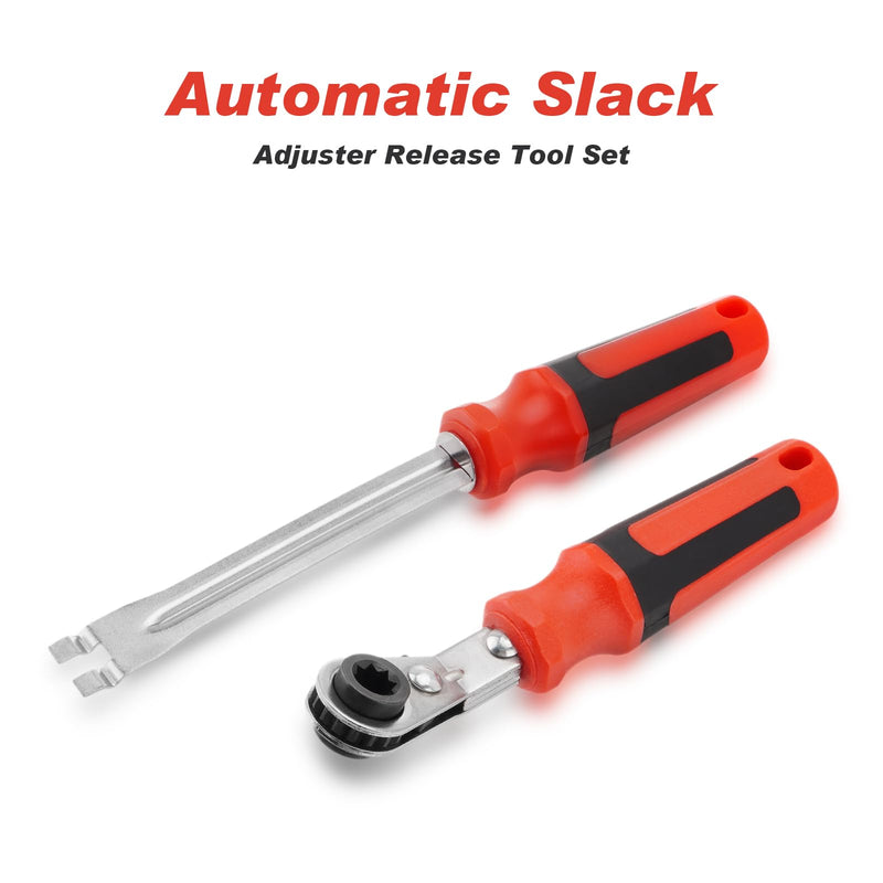 Slack Adjuster Tool Set – 5/16' Double Square Reversible Ratcheting Wrench, Reversible Mechanism for Easy Adjustments – Durable, Precision Slack Adjuster for Trucks, Trailers, and More
