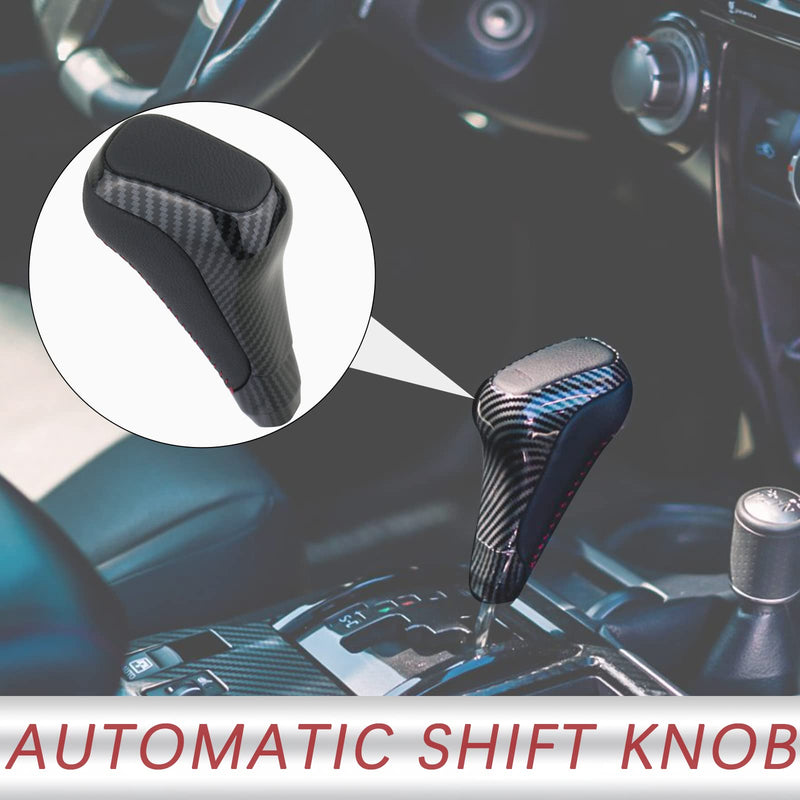 TQPONLY Automatic Gear Shift Knob Compatible with 2012-2023 Toyota 4Runner TRD Pro,2014-2021 Tundra TRD Pro Accessories Replaces PTR57-34141 Carbon Fiber