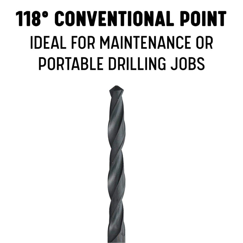 Drill America 1" High Speed Steel 3MT Taper Shank Drill Bit, DWDTS Series 1 in