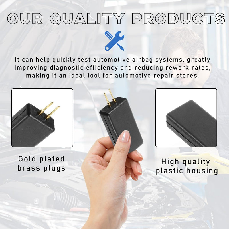2PCS Car SRS Airbag Simulator Tester, Airbag Inspection Fault Finding and Repair Tool, Auto Airbag Simulator Testing Instrument Diagnostic Device, Universal Car Accessories 2 PCS