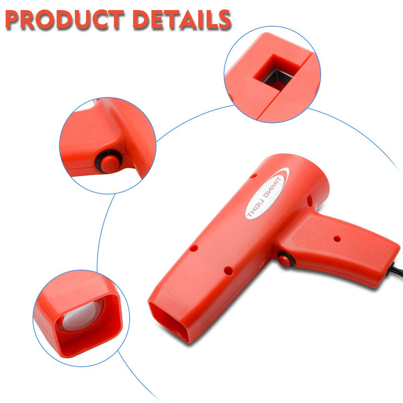 Engine Timing Light Xenon 12V 8000 Professional Ignition Testers Strobe Light for Vehicle Motor Car Van Motorbike