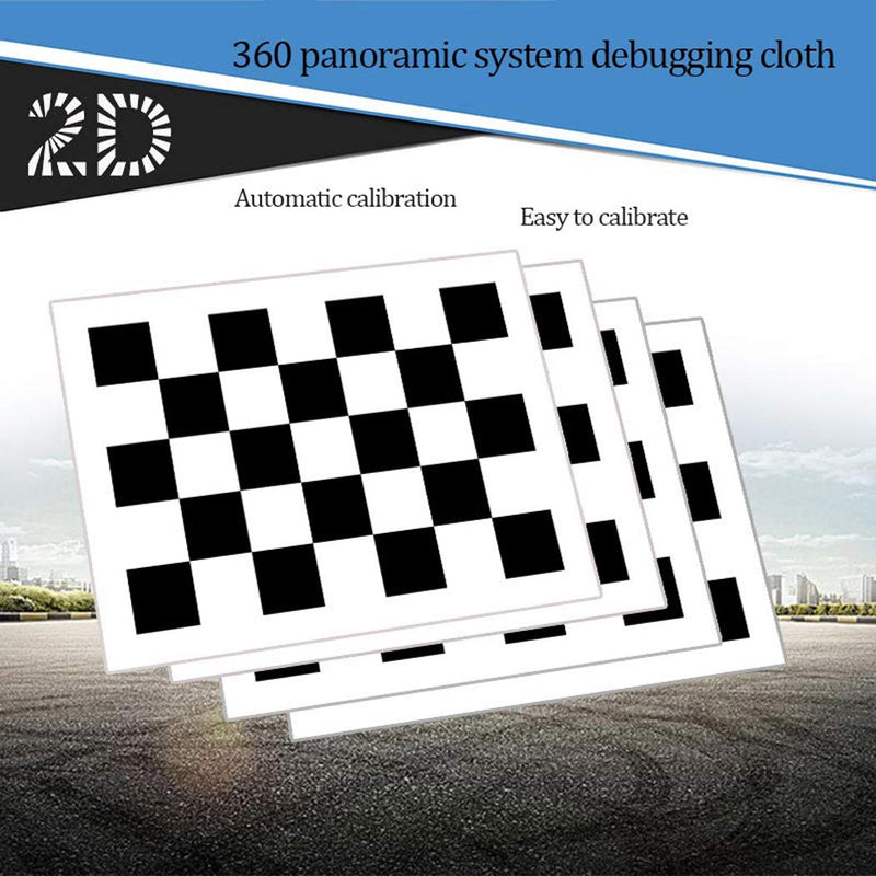 4pcs*(1.6 * 1.2M) 2D Calibration Calibration Cloth for 360-Degree Panoramic Bird's-Eye Panoramic DVR System
