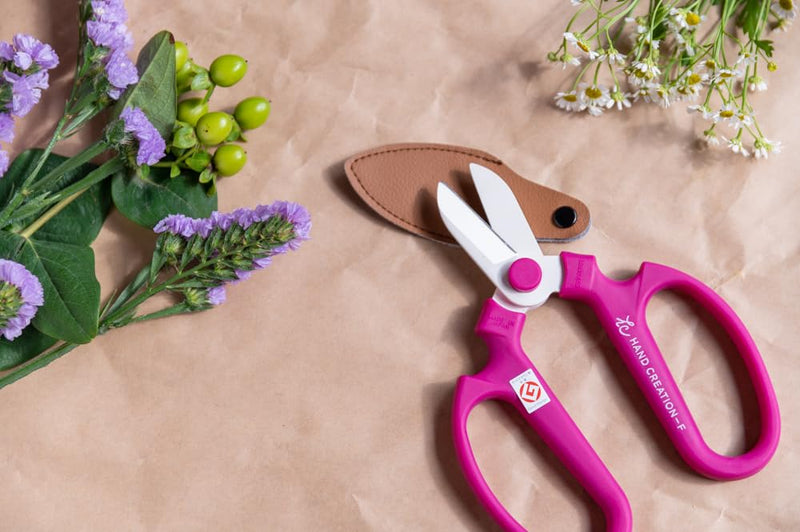 Japanese Florist Scissors – Professional Ultra Sharp Flower Shears Made in JAPAN for Ikebana Floral Design & Gardening SAKAGEN HAND CREATION F-170 (Atmos Green) Atmos Green