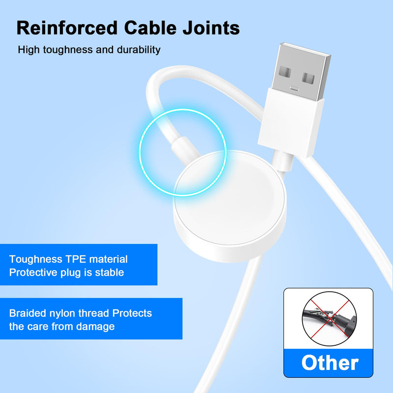 3𝐏𝐚𝐜𝐤 𝐔𝐩𝐠𝐫𝐚𝐝𝐞𝐝 for Apple Watch Charger,esbeecables 3.3FT Portable USB Magnetic Wireless Fast iWatch Charger Cable Compatible with iWatch Ultra/Series 11/10/9/8/7/6/SE/SE2/5/4/3/2/1