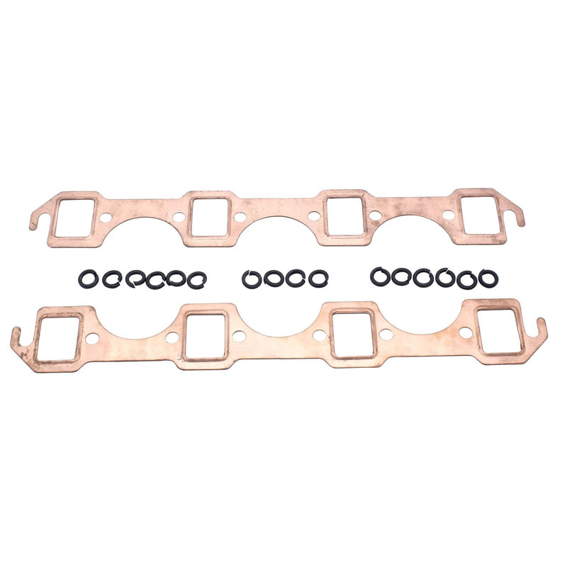 2 pcs/set SHLPDFM Exhaust Manifold Gasket Copper Exhaust Header Gaskets Fits for Small Block Ford SBF 289 302 351W