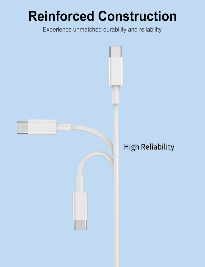 Apple Watch Charger, 60W 2-in-1 Fast Charging Cable, Upgraded 4ft Cable with a Built-in USB-C, and a Magnetic iWatch Connector for Apple Watch Series SE 9/8/7/6/5/4/3/2/1, iPhone 15, iPad Pro