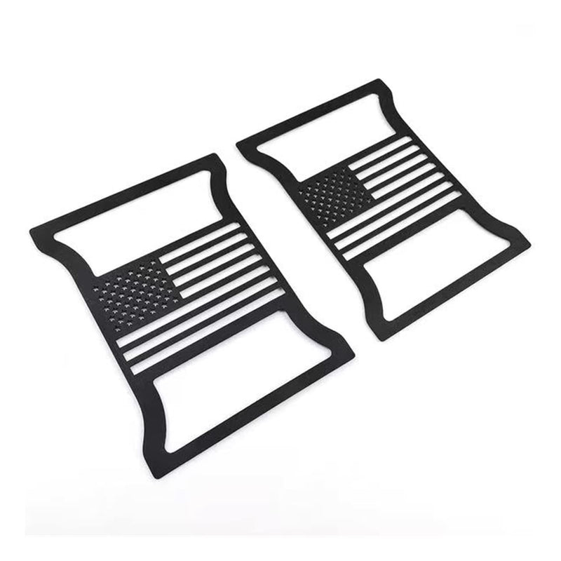 POETRYXIAO Tail Light Cover Guard with US Flag Style (LED Lights) for 2018-2023 Jeep Wrangler JL JLU(US Flag) JL(USA Flag)-LED