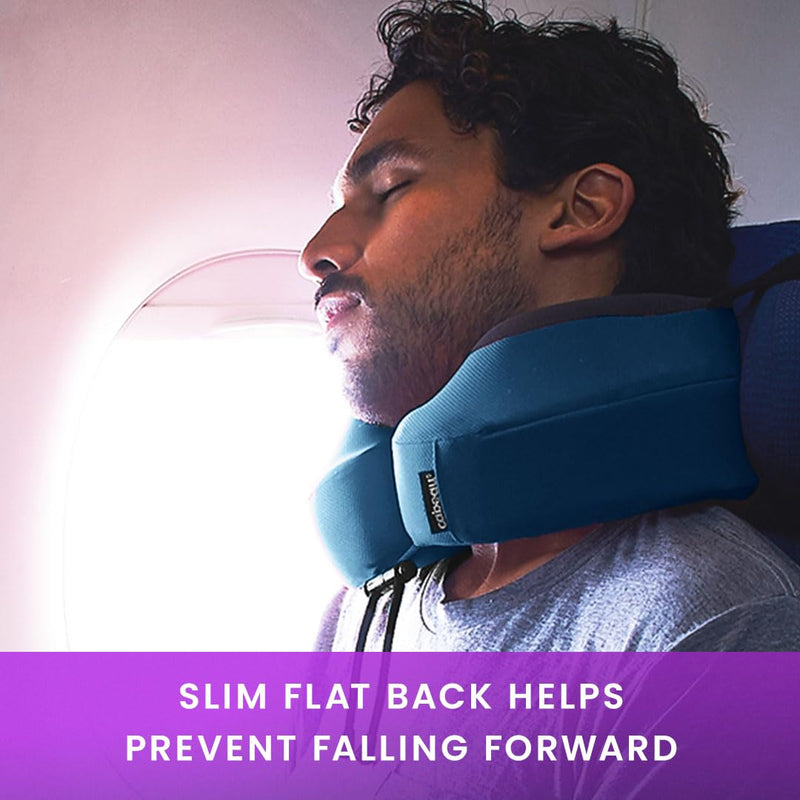 Cabeau Evolution S3 Travel Pillow – Straps to Airplane Seat – Ensures Your Head Won’t Fall Forward – Relax with Plush Memory Foam – Quick-Dry Fabric Keeps You Cool and Dry (Indigo)… Indigo