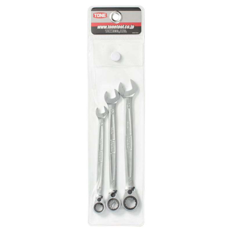 TONE Ratchet Ring Wrench Reversible Offset Set RMR300 3-Piece RMR300: Includes 3