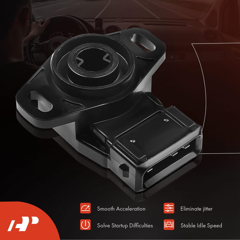A-Premium TPS Throttle Position Sensor with 3-Pin Plug Compatible with Mitsubishi Outlander 2003, Lancer 2003 2004 2005 2006 L4 2.0L 2.4L, Replace# MD628074