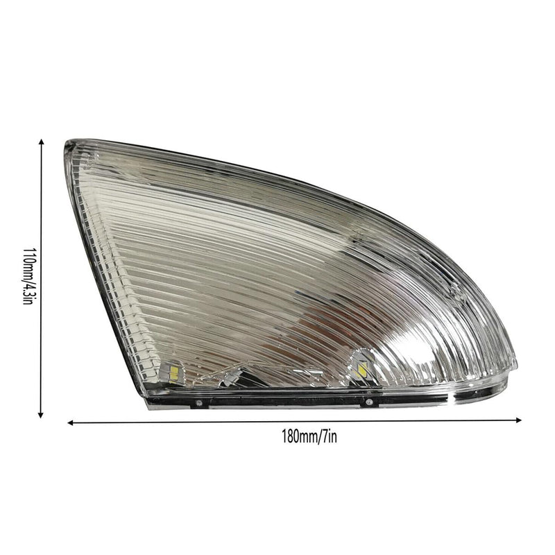 Front Mirror Turn Signal Puddle Light for Dodge Ram 1500 2009-2018,Side Marker LED Light Lamp Assembly for Ram Replace 68064949AA/48AA (Left (Driver) Side) Left (Driver) Side