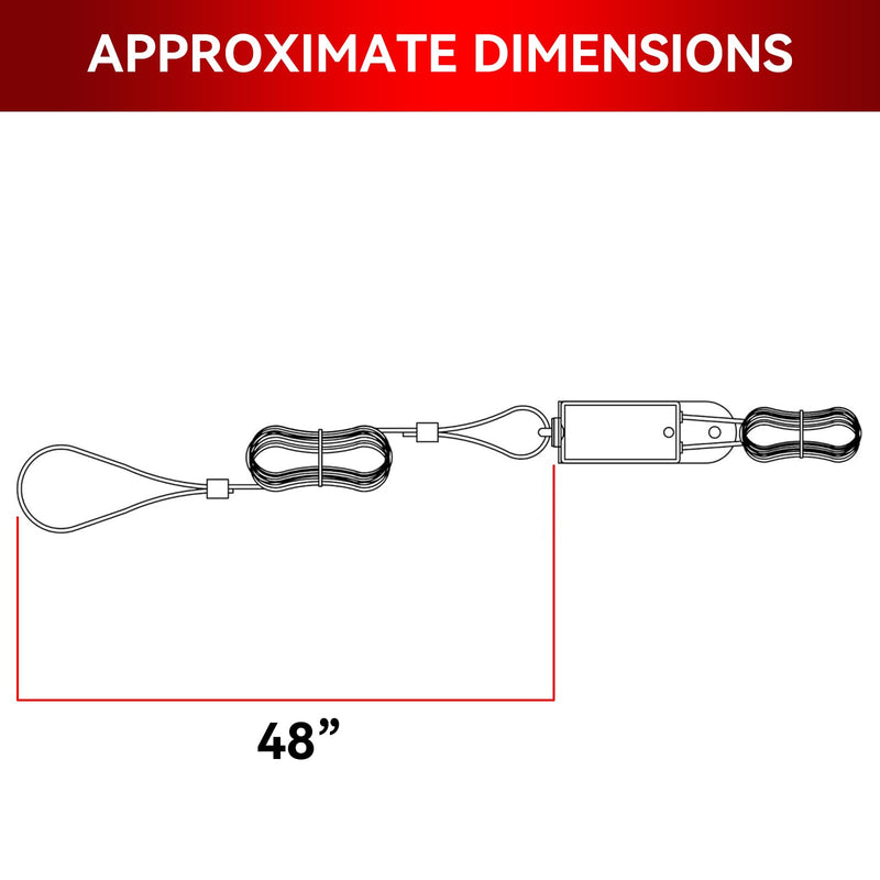 4FT Trailer Breakaway Switch with 4FT Breakaway Coiled Cable,Including Electric Brake Switch Used for RV Towing Trailer, Travel Trailer Accessories (Wire Rope B, 4FT) Blue Wire rope B 4FT 2PCS