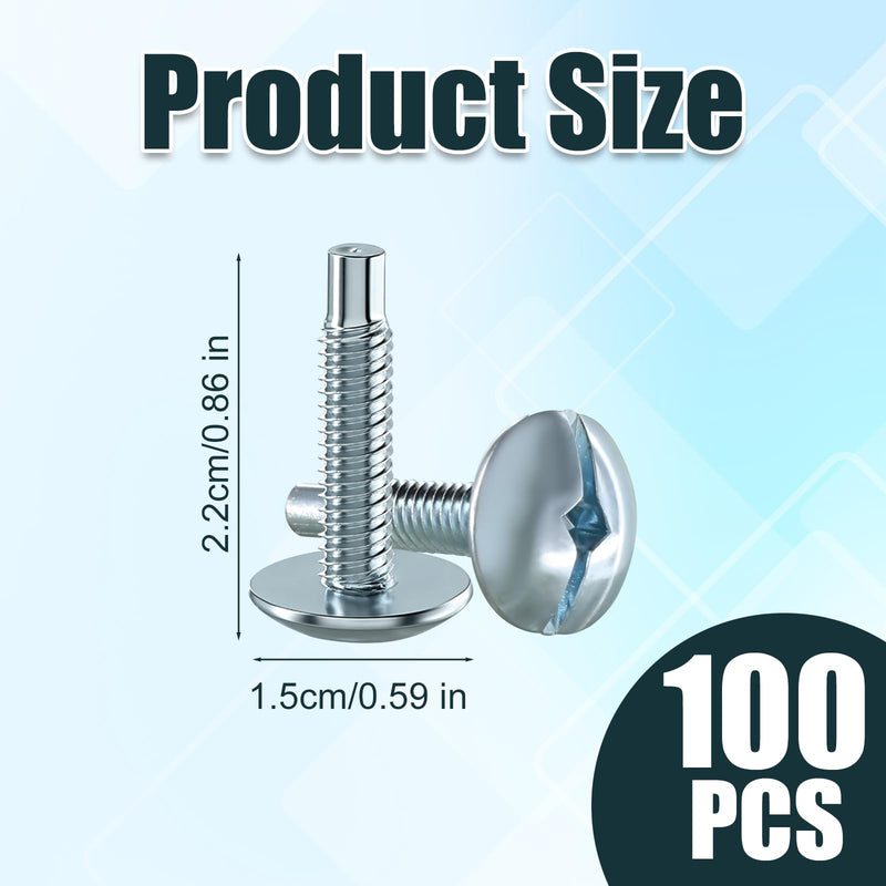 Load Center Cover Replacement Screws Compatible with Square D S106 and Siemens ECTS2, Load Center Panel Screw for QO & Homeline, Murray Load Centers, Zinc Electrical Panel Screws 100