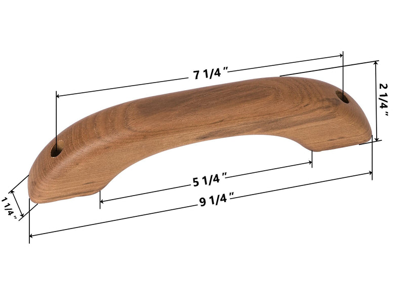 Teak Wood Handle Grab Handrail for Boat and RV 1