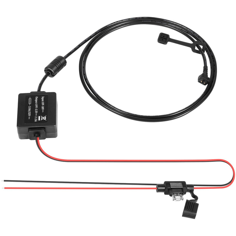Motorcycle GPS Power Cable Compatible with Garmin Zumo 340, 345, 350LM, 390LM, 395LM & 396 LMT-S, Hardwire Power Cord Harness Replacement for Garmin 010-11843-01
