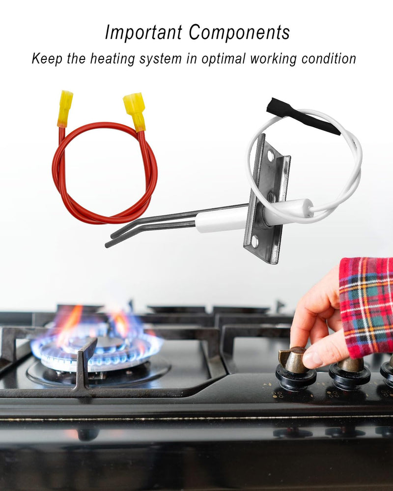 RV Furnace Electrode Assembly Replace 34570 Fit for Atwood Hydro Flame 8516-IV 8520-IV 8525-IV 8531-IV 8535-IV 8935-III-DC 8935-III-AC 8940-III-DC with Ignition Lead