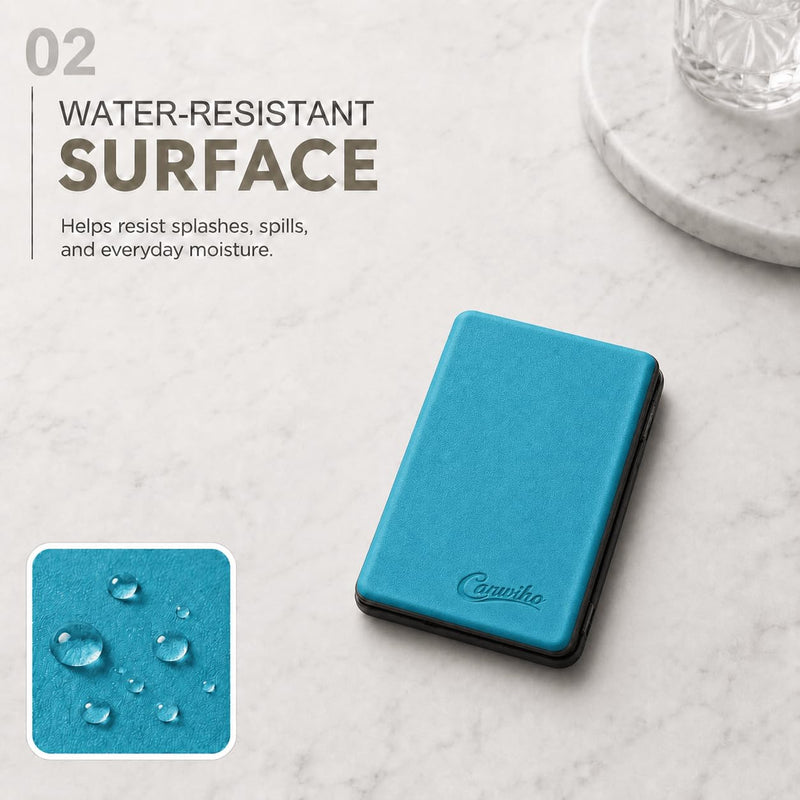 Magnetic PU Leather Case for Xteink X4, xtrons Lightweight Protective Cover | Soft Waterproof slim protective shell cover Forest green