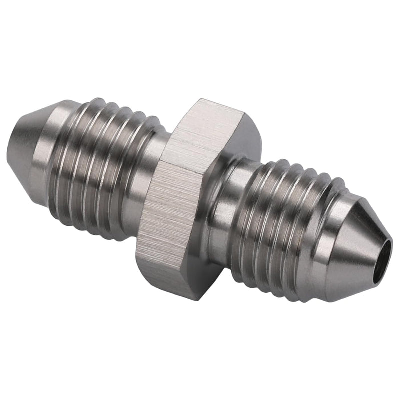3AN Male to 3AN Male Stainless Steel Brake Clutch Fuel Oil Fitting Adapter Coupler 3AN to 3AN