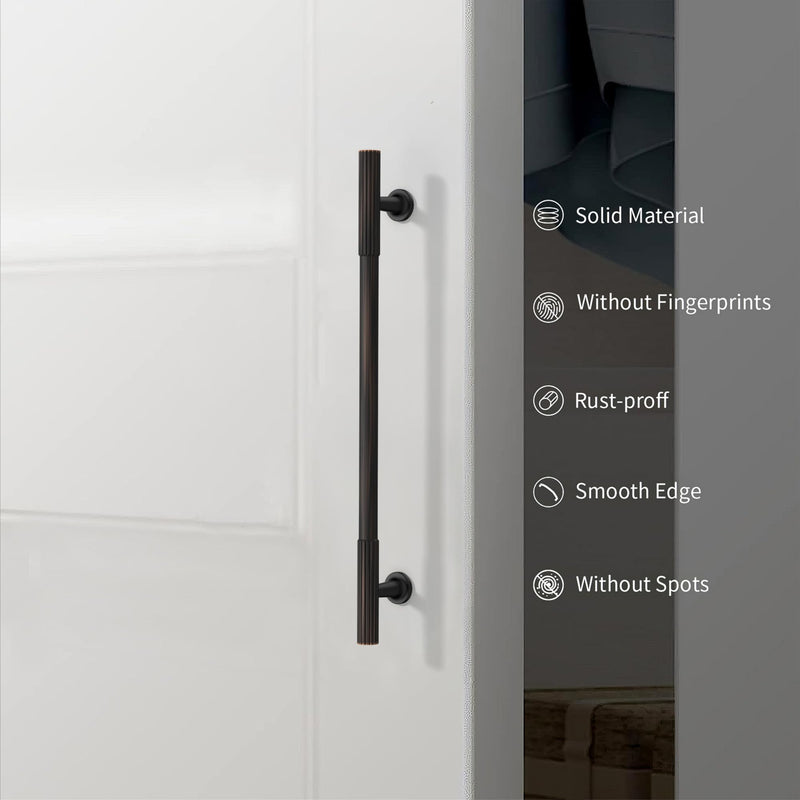 10 Pack 5 Inch(128mm) Kitchen Cabinet Handles Oil Rubbed Bronze Cabinet Pulls Kitchen Cabinet Hardware Drawer Pulls for Cupboard Wardrobe 5 Inch Hole Center