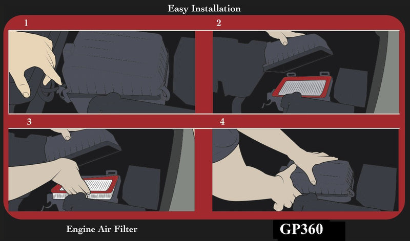 EPAuto GP360 (CA9360) Engine Air Filter Replacement for Toyota Camry (2002-2006), Highlander (2001-2013), Sienna, Solara, Lexus RX330/ES330 (2004-2006), RX350 (2007-2009), ES300 (2002-2003)