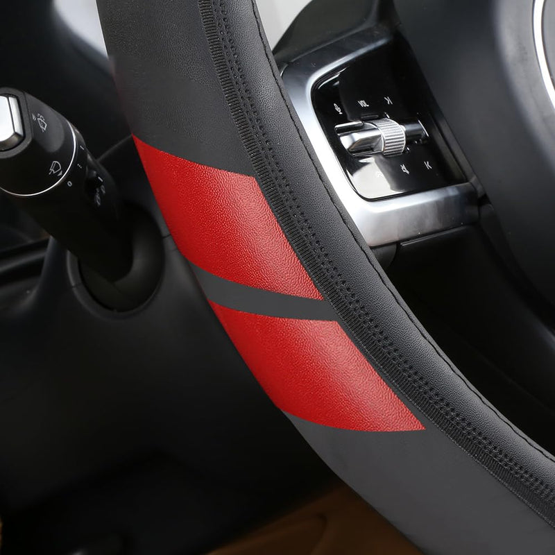 Microfiber Leather Steering Wheel Cover Compatible with Dodge Challenger Charger Durango Avenger Ram COVER-fit-hond