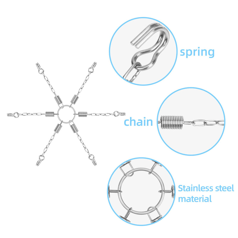 1 Pair Tire Chain Tensioners, Trunk Spring Tighteners, Garden Tractor Tire Chain Tighteners (2pcs) 2pcs