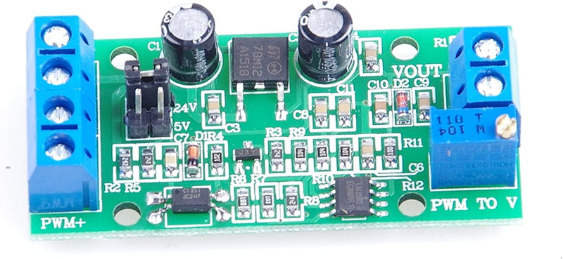 PWM-to-Voltage Module 0% -100% PWM Converted to DC 0-10V Voltage Analog to Digital