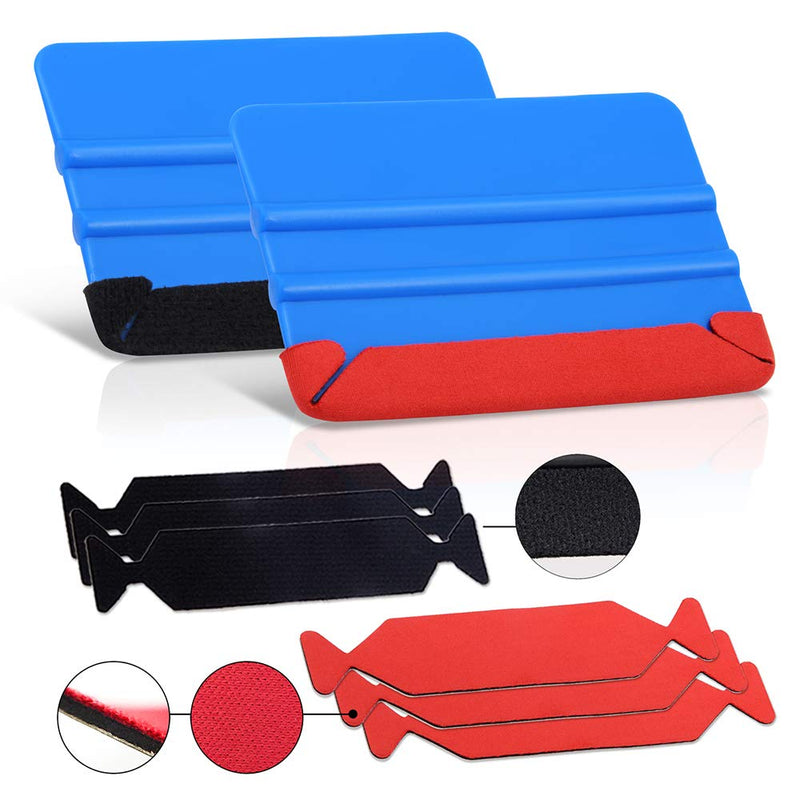 Vehicle Vinyl Wrap Tool Kit Car Wrap Kit Include Vinyl Squeegee, Film Cutter, Air Release Pin, Utility Knife Wrap Tools for Car Wrapping Window Film Application PPF Installation & Wallpaper Smoothing CR-002