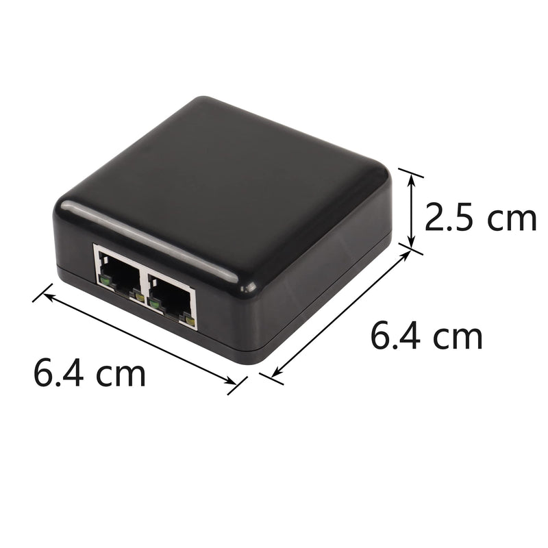 SinLoon RJ45 Network Splitter Adapter Gigabit,1000Mbps Ethernet Cable Splitter 1 to 2, RJ45 Network Extension Connector,Two Devices Share The Internet at The Same Time(Gigabit 1 to 2) Black