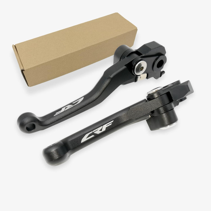 CNC Pivot Brake Clutch Levers for Honda CRF 450 R CRF 450 RX 2021 2022 2023 2024 (Black) Black
