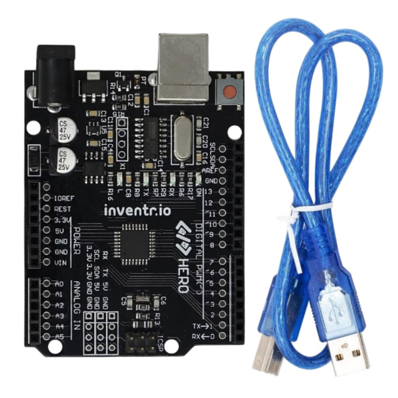 Arduino IDE Compatible STEM Learning Kit - Adventure Kit: Cogsworth City – Complete Beginner Coding and Electronics Course – Includes Hero R3 Board, LEDs, Sensors, Breadboard, and Components