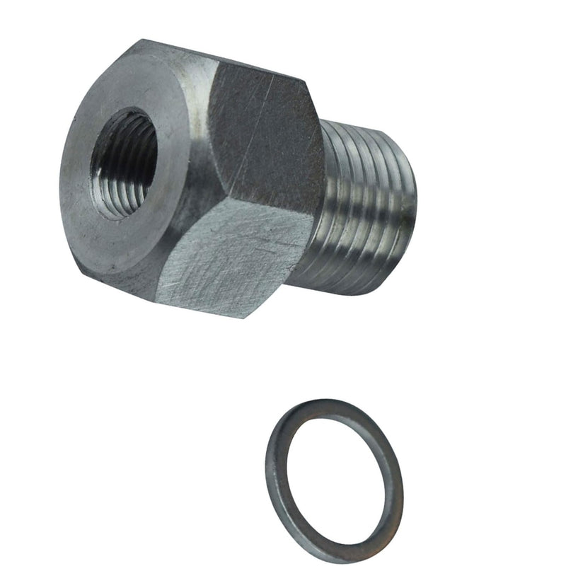 ICT Billet Oil Pressure Sensor Gauge Adapter Male M16-2.0 Adapter Female 1/8-27 NPT Engine 551142