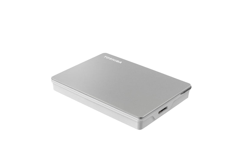 Toshiba Canvio Flex 1TB Portable External Hard Drive USB-C USB 3.0, Silver for PC, Mac, & Tablet - HDTX110XSCAA USB-C & USB 3.0