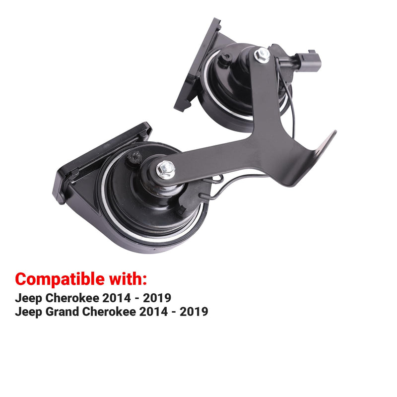 Horn Assembly With Bracket Compatible with Jeep Cherokee 2014-2018 Dual Horn Replacement