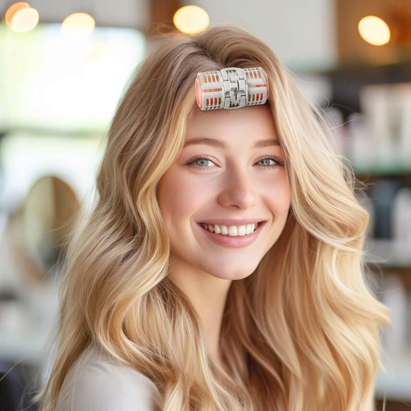 Lurrose Hair Curler Spring Clip Rollers 6 Pcs Diy Hair Rollers for Women Rolls for Volume and Wavy Styling Reusable Styling Tools for Bangs and Ends