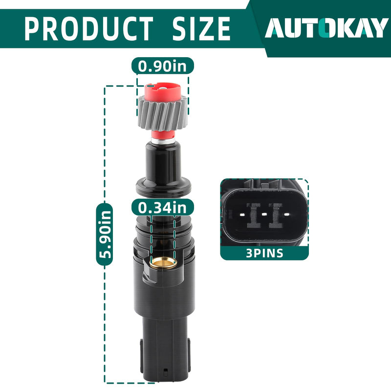AUTOKAY Automatic Trans Transmission Vehicle Speed Sensor Fits for Honda Civic 1.7L 2001-2005 Re#1433066 78410-S5A-912