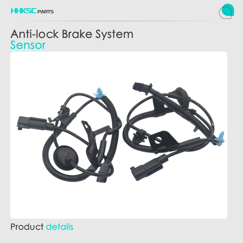 2pcs Rear Left and Right ABS Wheel Speed Sensor Compatible with Dodge Jeep Caliber Compass Patriot 5105064AA 5105065AC ALS2085 ALS2087 07 08 09 10 11 12 13 14 15 16