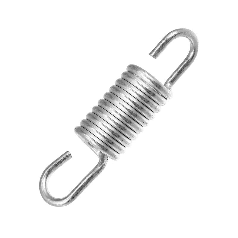 X AUTOHAUX 2pcs 6cm Length Silver Tone Plated Steel Motorcycle Brake Pedal Return Spring for Suzuki 2