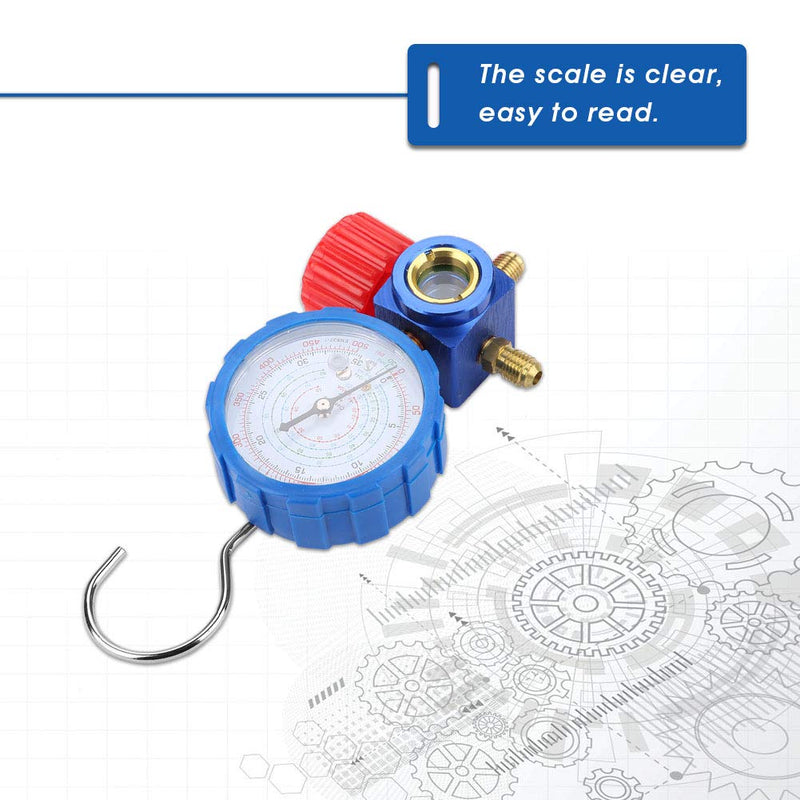 Single Meter Air Condition Refrigerant Pressure List for Car A/C Refrigeration Systems