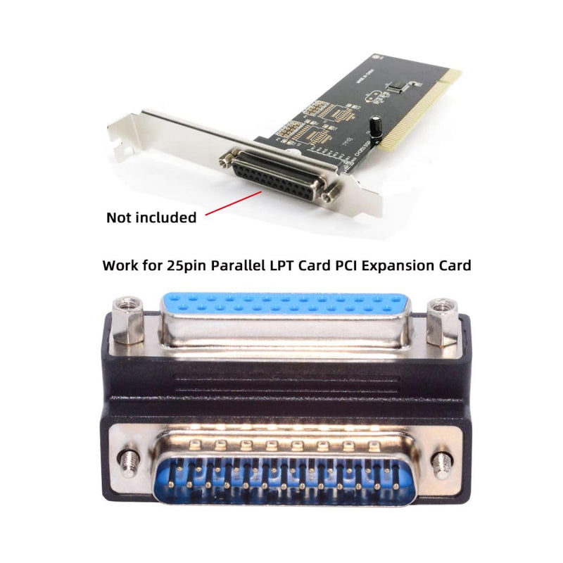 chenyang RS232 DB25Pin Serial Port 90 Degree Down Angled Connector Parallel LPT AES/EBU Adapter