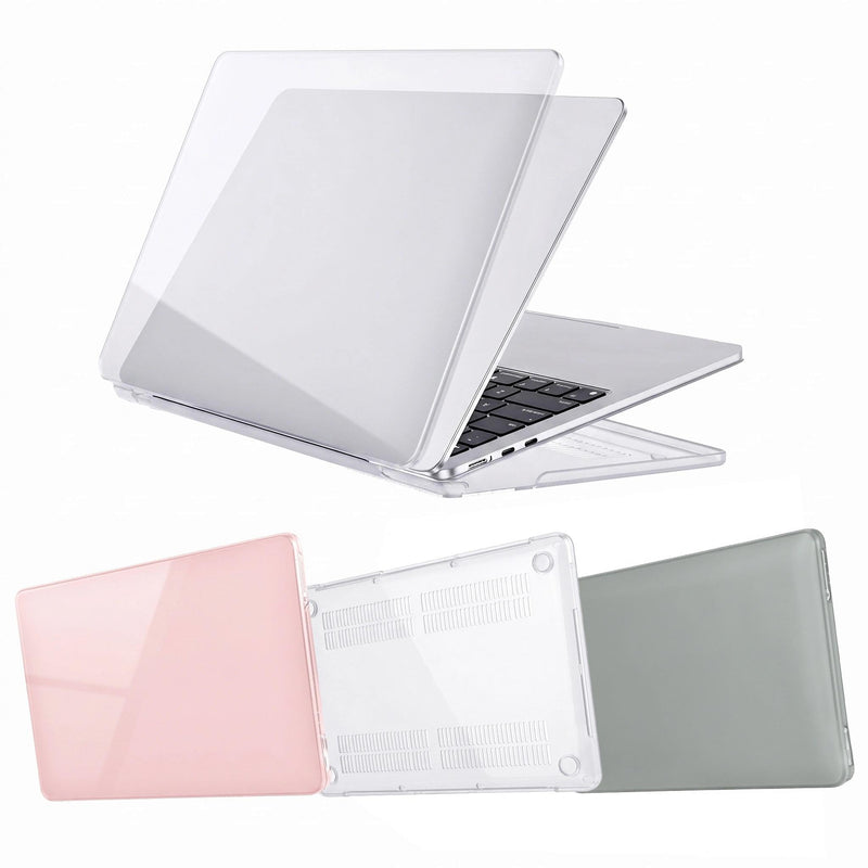 Clear Case for MacBook Air 13.6 inch A3449/A3240/A3113/A2681 | 2022-2026(Gray) Gray