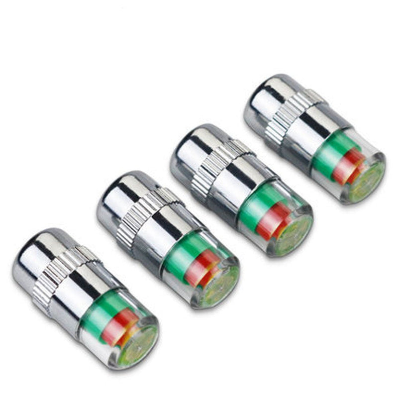 ANKI HAPPIGO 8Pcs 2.2Bar 32-to-35 PSI Car Tire Pressure Monitor Valve Stem Caps Sensor Indicator Easy to Read 3 Color Eye Alert 2.2Bar 32PSI