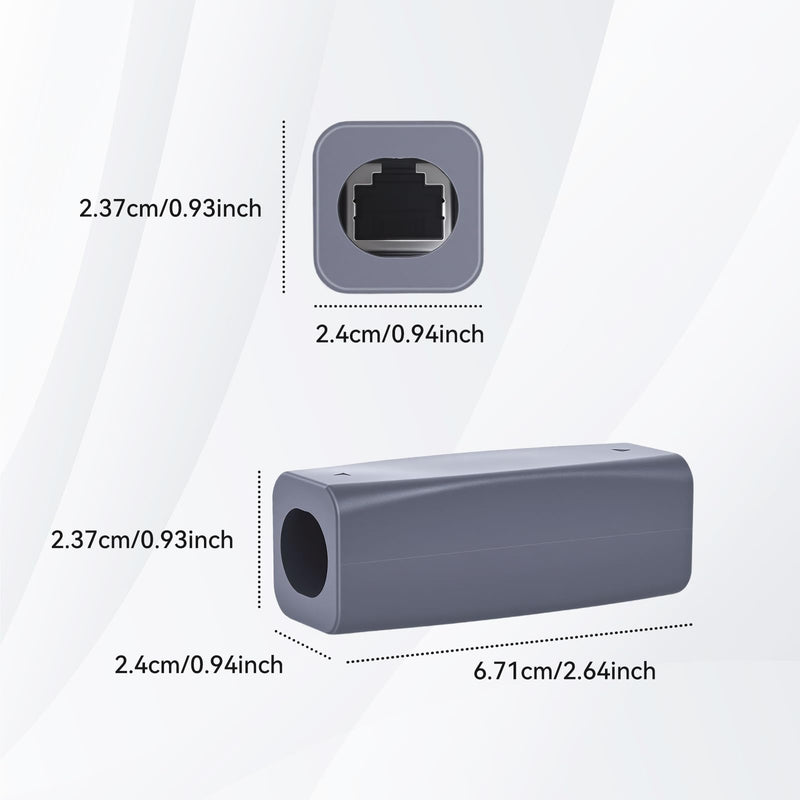 ELUTENG Starlink Cable Coupler Extension to RJ45 Cables Starlink Ethernet Adapter IP68 Waterproof 10Gbps Cat7 Shielded Inline Joiner for Gen 3/Mini Dish, Router