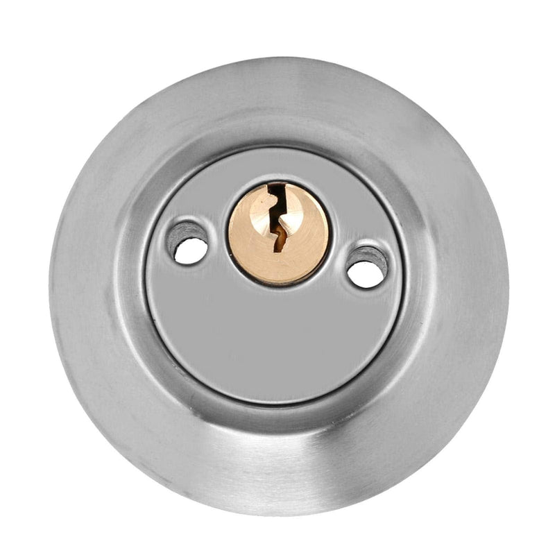 Premium Double Cylinder Security Door Lock for Wood Doors High Durability Safety Key Control Mechanism(Silver)