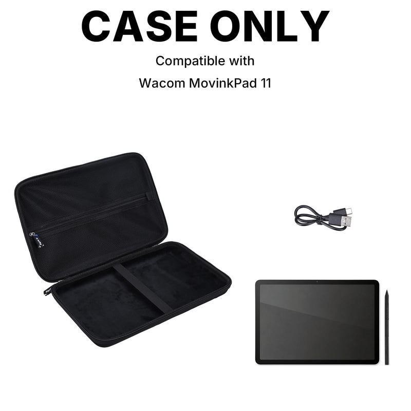 Case for Wacom MovinkPad 11 - Hard Travel Protective Carrying Storage Bag, Box Only Black
