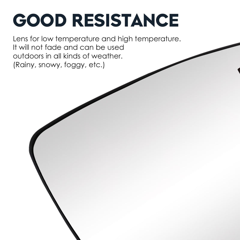 Passenger Right Side Power Heated Mirror Glass Fit For Nissan Rogue 2014-2019, for Murano 2015-23, for Pathfinder 2017-19 Side View Mirror with Back Plate, Replace for 963654BA1A