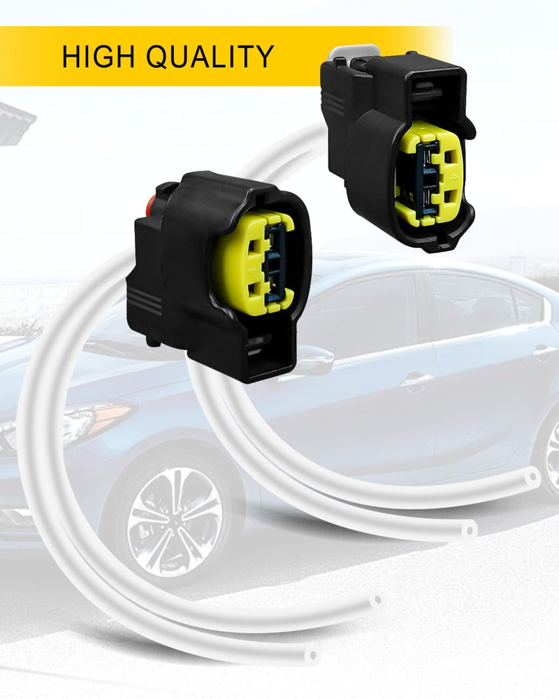 1 Pcs Electrical Ignition Coil Connector Plug Harness with Terminals Fit for Hyundai Accent Elantra Sonata Tucson Veloster Kia Forte Koup Optima Rio Soul 1.6L 1.8L 2.0L 2011-2020 Replace PT2910 S2928 1 P
