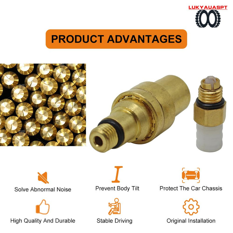 Air Valve Risidual Pressure Valve with M8 Air Fitting Connector For Mercedes-Benz S-Class W220 S320 S350 S430 S500 Air Suspension Shock Strut 2203202338 2203205013 W220 air holding valve with M8