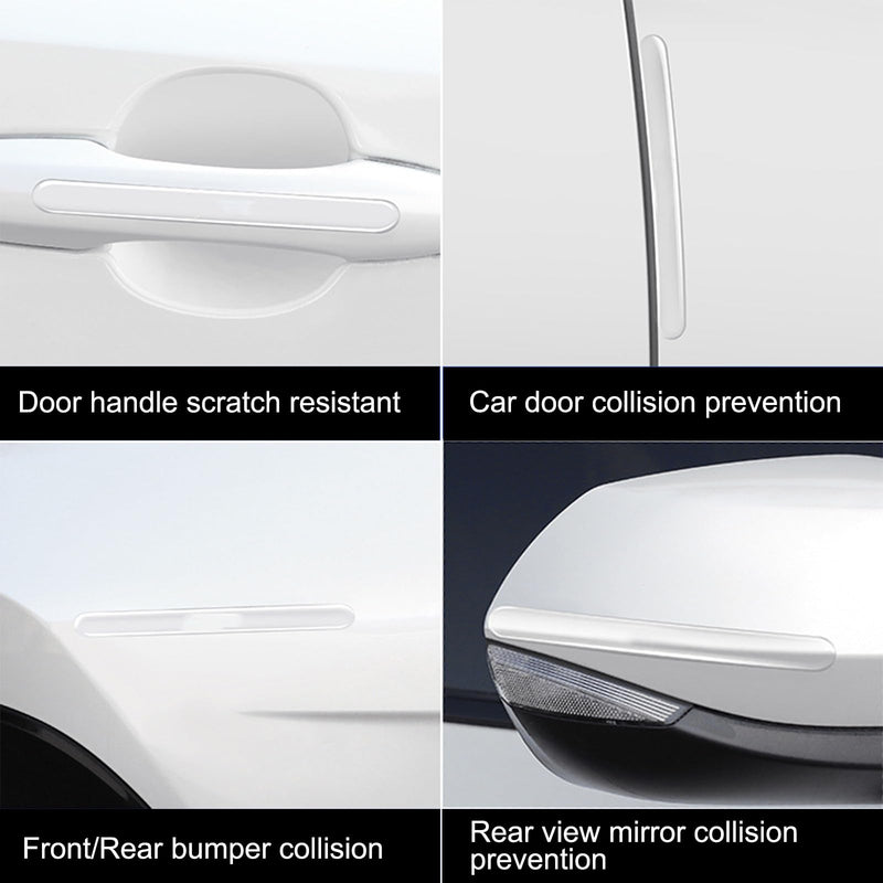 14PCS Car Door Protector, Rearview Anti-Collision Bumper Trim Guard Sticker,Universal Anti-Scratch Guard Stickers Universal for Most Car Handle